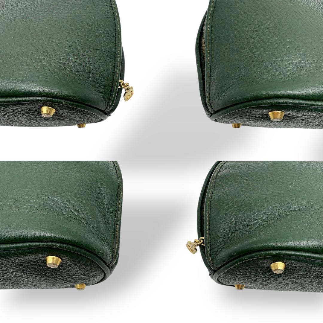 Valentino Garavani Green Leather 2Way Shoulder Bag Logo Authentic Excellent Jap thumbnail 7