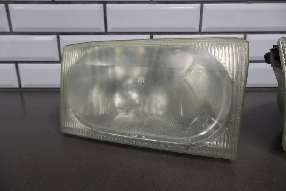 Par de faros izquierda/derecha 00-04 Ford Excursion Super Duty OEM necesitan restauración Foto 3 de 4