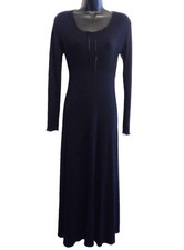 The Limited Black MAXI DRESS sm VTG Comfort Stretch Knit Empire Waist Whimsigoth