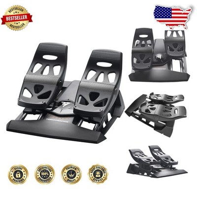 TFRP Flight Pedals: Smooth Sliding Rail, Self-Centering Rudder for PC/XBOX/PS5