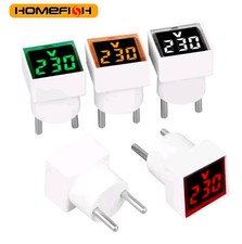 Digital AC Voltmeter Indicator, Digital Voltmeter, No Wiring Required, Euro Plug