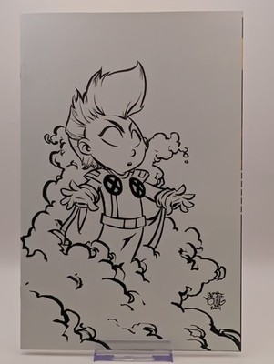  X-MEN  97  #4 1:50 SKOTTIE YOUNG'S BIG MARVELS Black & White Variant Cover