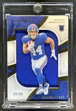 2025 Panini Immaculate Cam Skattebo Clearly Rookie RC #/99