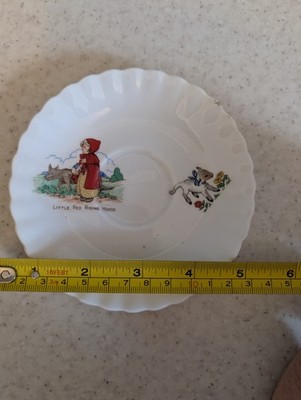 Rotkäppchen Untertasse. Porzellan selten Vintage Kinderreim. unikat disney