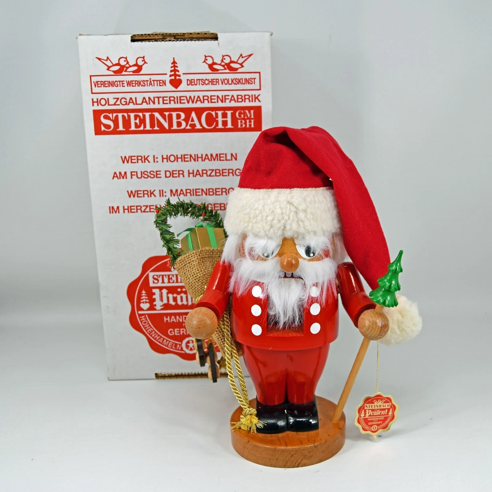 Steinbach Troll Santa 10” Nutcracker Original Box Tag Handcrafted Germany S1505