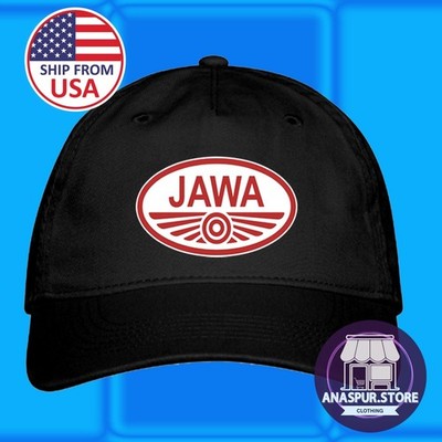 JAWA Motorcycle Black Baseball Cap Hat Adult Size Adjustable S/M & L/XL