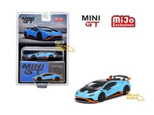 1:64 MINI GT #475 Lamborghini Huracán STO Blu Laufey mgt00475