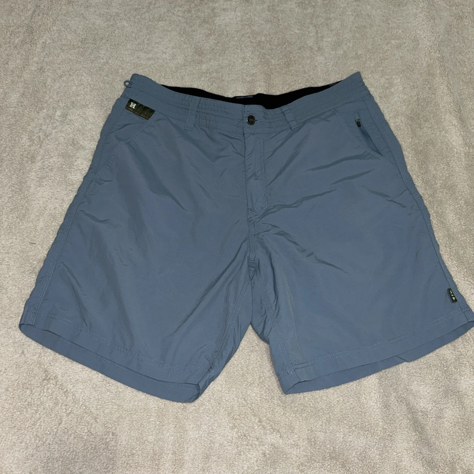 Howler Bros Mens Shorts 36 Blue Button Up Snap Nylon Ripstop Fishing Horizon
Opens in a new window o