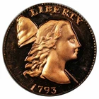Photo of a 1793-P Large Cent from an eBay listing that sold on Jun 21, 2026