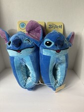 Disney Lilo Stitch big face 3D plush slippers M 7-8 women
