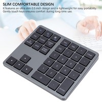 Pc Laptop Kabelloses Bluetooth Keypad Nummernblock Ziffernblock 35 Tasten Numpad