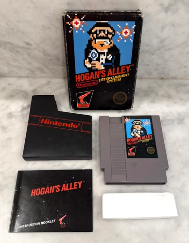 Hogan's Alley Black Box * 5 Screw NES Nintendo Complete CIB Authentic * Rare
