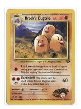 Brock's Dugtrio 22/132 Rare Gym Challenge Pokemon Unlimited Lightly Played