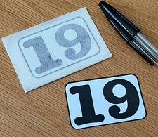 Steve Hislop Number 19 (Very Small Pair) - UK SELLER