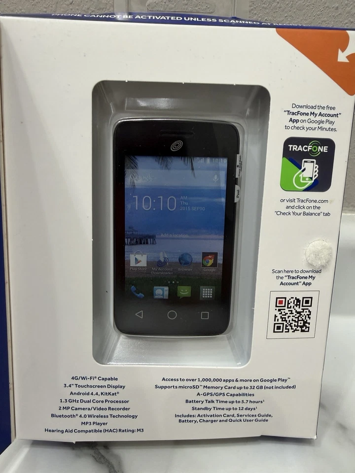 Tracfone With 450 Minutes Alcatel Onetouch Pixi Glitz 4G Android Smartphone - Image 2 of 4