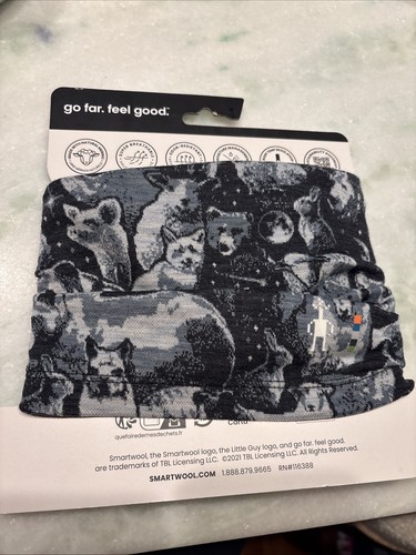 Smartwool Kids Winter Sky Animals Neck Gaiter Size L/XL Merino wool - Picture 1 of 2