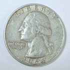 1964 D Washington Quarter 90% Silver, Circulated Coin #5584