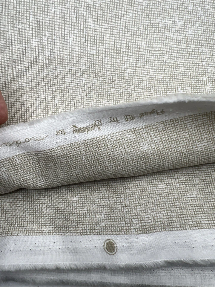 Sweetwater Moda Project Red Fabric 5683 Beige Background 4 Yards - Image 2 of 4