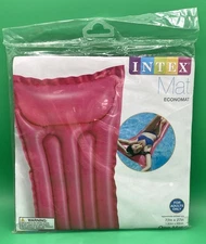 Intex 72”x27” Pool Mat Pink Float Swimming Inflatable Transparent  Adult