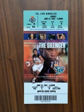 2001 NY Liberty vs LA Sparks Ticket Stub MSG Lisa Leslie MVP Championship Year