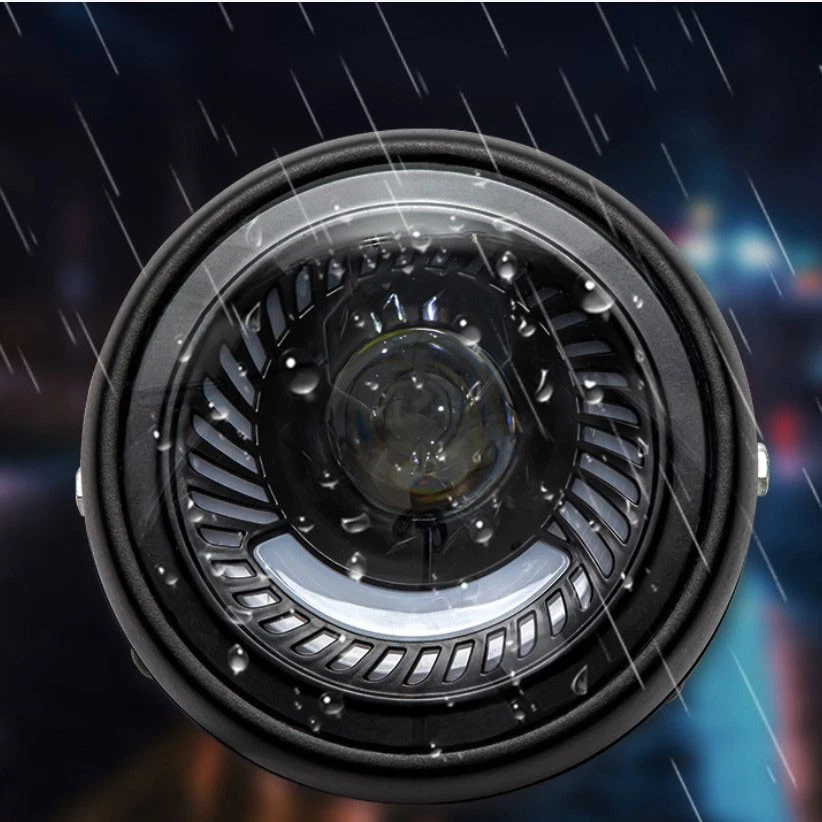 6.5" Motorcycle Led Headlight Round Hi/Lo Beam Head Light Headlamp DRL Universal - Изображение 3 из 4