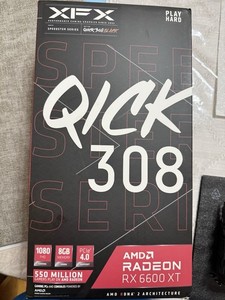 XFX AMD Radeon RX 6600 XT 8GB GDDR6 Dual Fan PCIe 4.0 x16 HDMI