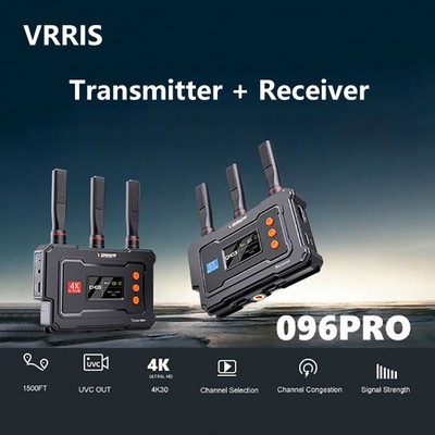 VRRIIS WL-096PRO 4K HDMI 450m Wireless Video Transmission Transmitter + Receiver