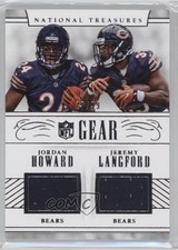 2016 National Treasures NFL Gear Combo 27/99 Jordan Howard Jeremy Langford 4v3