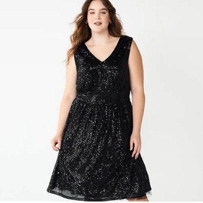 Draper James RSVP Sequin Dress-Size 26W