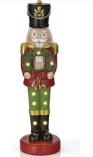 Nutcracker LED Holiday Light Up Snowman Indoor Festive Fiber Optic Decorations