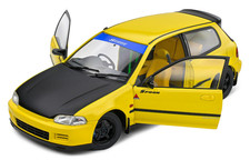 1/18 HONDA CIVIC 1991 Hatchback EG6 SPOON Die-Cast Model Car -YELLOW