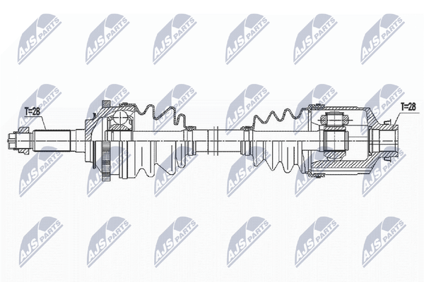 Antriebswelle NTY NPW-KA-370 FüR KIA Carnival 2 GQ 1 UP FL Crdi Tdi-image