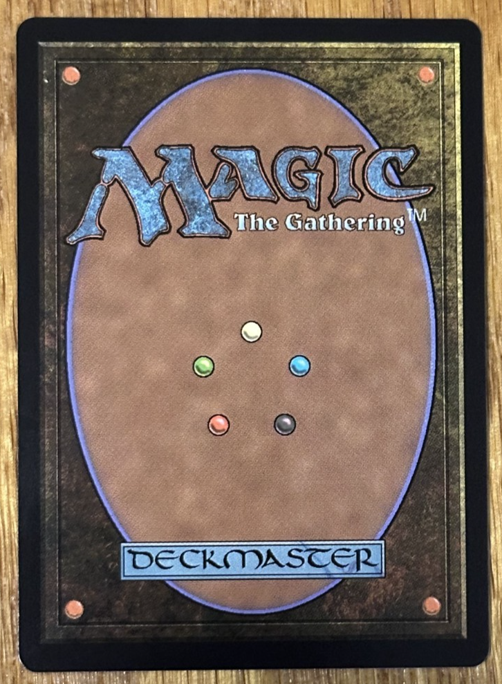 mtg card back pen stroke Scattering [Lorwyn] 100) Foil Stingcaster Mage' Card illustration for