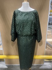 BNWT Joanna Hope green sparkly midi dress size 22