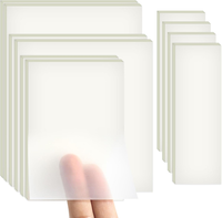 500PCS Transparente Haftnotizen, 4 GrößEn Transparent Sticky Notes, Durchsichtig