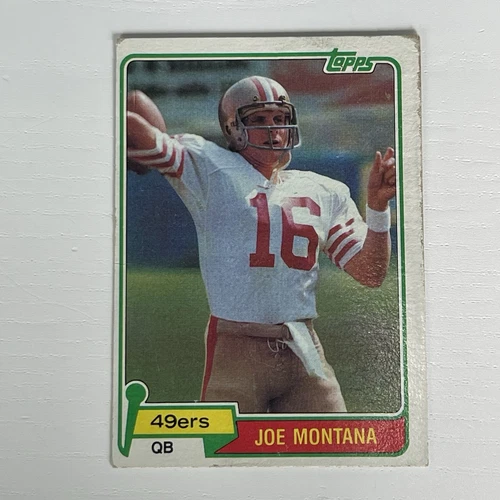 1981 Topps Football #216 Joe Montana RC