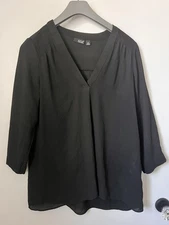 Women's 3/4 Sleeve Top a.n.a  Black M