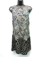 Alice Olivia Size 4 NWT Remi White Black Sequin Mini Dress Sleeveless Formal NEW