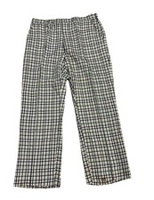 Vintage 60s 70s Plaid Check Golf Pants Men's Size 33x27 Scovil Zip Cotton Blend