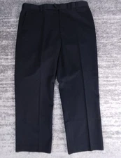 Kirkland Signature Men's 40 Black Non Iron Performance Pants 40x30 Cotton