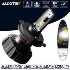 2pc AUXITO 9003 9000LM H4 CSP HB2 Headlight Bulbs Kit LED 6500K High Low Beam