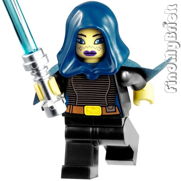 SW196 Lego Star Wars Barriss Offee Minifig Mirialan Jedi w/ Short