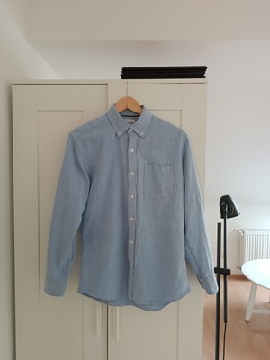 Amazon Essentials Oxford Hemd Gr. S blau Herren Regular-Fit Long-Sleeve Solid 