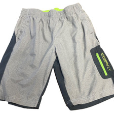 HydroFLX Swim Trunks Shorts Kid XL Black  Grey with swim net 