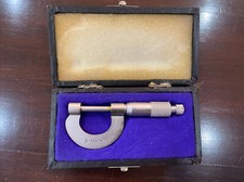 Vintage Micrometer  0-1 Inch With Case Unbranded Made In  India