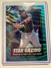 K63,068 - 2020 Panini Prizm Star Gazing Prizms Teal Wave #SG3 Ronald Acuna Jr.