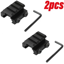 3 Slot Low Profile Riser Mount 20mm Picatinny Short Rail Base Riser Mount