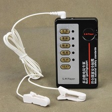 Control Shock E-Stim Pulse Machine Electro Shocking Clamps Cable Therapy KIT
