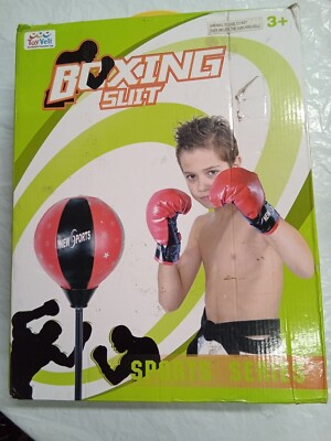 TOY VELT Boxing Slit Sports Series (BLACK & RED) Standing Bag
