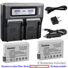 Kastar Battery LCD Dual Fast Charger for Canon LP-E8 LC-E8 EOS Rebel T3i Camera